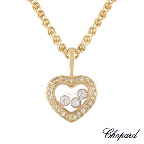 Chopard Yellow Gold Happy Diamonds Pendant 799203-0003